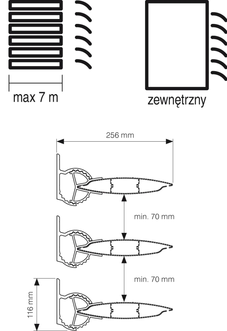 Rysunek techniczny 2 — Sunbreaker 210 Stały