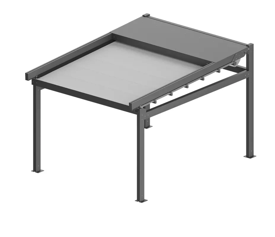 Widok ortogonalny — Pergola SOLID