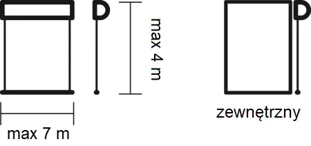 Rysunek wymiarowy — Screen 120 ZiiiP