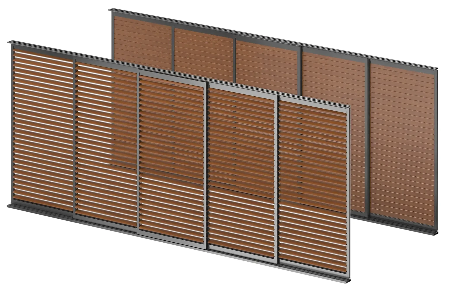 Lamele — widok z bliska — Shutters